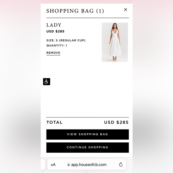 House of CB Lady Dress in White - Picture 8 of 8